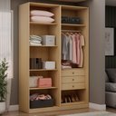 Ver imagem 1 de Closet Modulado Infinity 3 Gavetas 5 Prateleiras Savana - Genialflex