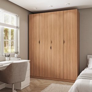 Guarda Roupa Modulado 4 Portas com Cabideiro Hera CabeCasa MadeiraOriginals