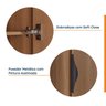 Guarda Roupa Modulado 4 Portas com Cabideiro Hera CabeCasa MadeiraOriginals - 5
