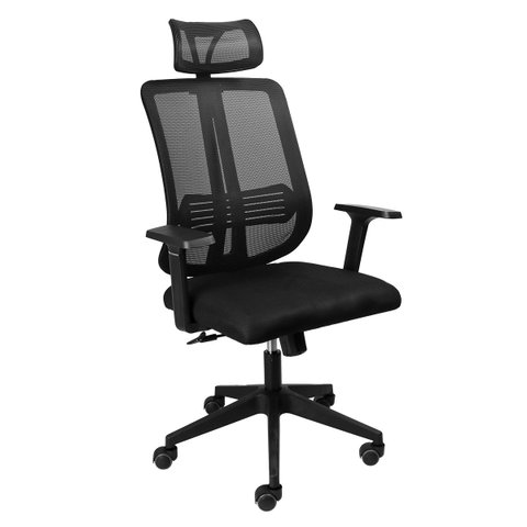 Cadeira Presidencial Ergonômica Office Go Star Plus - Preta