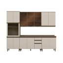 Ver imagem 3 de Cozinha Completa Modulada 5 Peças para 1 Forno 14 Portas Aurora Espresso Móveis