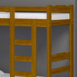 Beliche de Madeira Maciça Reforçada Life Imbuia - 2 Beliche de Madeira Maciça Reforçada Life Imbuia - 2