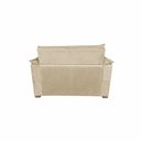 Ver imagem 5 de Sofá 2 Lugares Pequeno Confortável 1,40 Mts Alice Suede Bege Imperio Decor