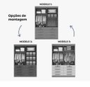 Ver imagem 3 de Guarda Roupa Mônaco 4 Portas 8 Gavetas Branco - D Doro