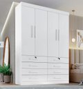 Ver imagem 1 de Guarda Roupa Mônaco 4 Portas 8 Gavetas Branco - D Doro