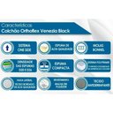 Ver imagem 2 de Colchão Casal Molas Bonnel Venezia Black Euro Pillow (138x188x24) - Orthoflex
