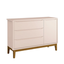 Ver imagem 6 de Quarto de Bebê Berço Evolution + Cômoda 1 Porta 3 Gavetas Classic Rosa