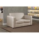 Ver imagem 1 de Sofá para Sala de Estar 2 Lugares 150cm Liso Basic Bege