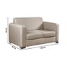 Sofá para Sala de Estar 2 Lugares 150cm Liso Basic - 3