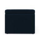 Ver imagem 4 de Calçadeira Baú Navi 140 para Cama de Casal N-025 Veludo Azul Marinho Aradecor