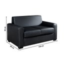 Ver imagem 3 de Sofá para Sala de Estar 2 Lugares 150cm Basic Preto