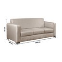 Ver imagem 3 de Sofá para Sala de Estar 3 Lugares 200cm Basic Bege