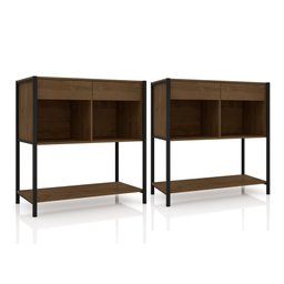 Gaveteiro Vintage Haki Preto - 1