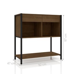 Gaveteiro Vintage Haki Preto - 3