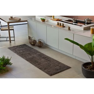 Tapete Passadeira Quarto Sala 50cm x 1,80M Antiderrapante Pelo Baixo Classic Oásis - Minério