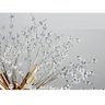 Lustre Pendente Dente de Leão Dourado Redondo Cristais 8E14 40cm - 3