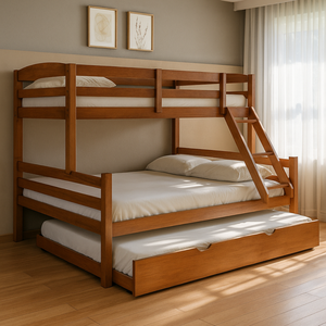 Treliche Madeira Pinus com Cama Solteiro Casal Resistente Carvalho