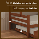 Ver imagem 6 de Treliche Madeira Pinus com Cama Solteiro Casal Resistente Carvalho