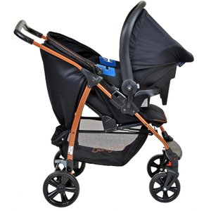Travel System Ecco com Bebê Conforto Touring X Preto Cobre