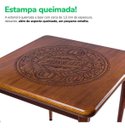 Ver imagem 6 de Mesa de Madeira Maciça Quadrada 80x80cm 4 Lugares Sala Jantar Cozinha Bar - Weissbier - Natural