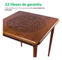 Ver mais imagens de Mesa de Madeira Maciça Quadrada 80x80cm 4 Lugares Sala Jantar Cozinha Bar - Weissbier - Natural