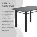 Ver imagem 7 de Conjunto Sala de Jantar Bahia Mesa Tubo 140x75cm Tampo Pedra com 6 Cadeiras
