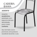 Ver mais imagens de Conjunto Sala de Jantar Bahia Mesa Tubo 140x75cm Tampo Pedra com 6 Cadeiras