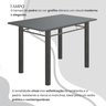 Conjunto Sala de Jantar Bahia Mesa Tubo 140x75cm Tampo Pedra com 6 Cadeiras - 4