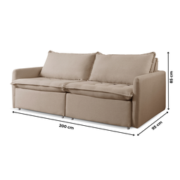 Sofá Cama Retrátil 200 Cm Califórnia - 11