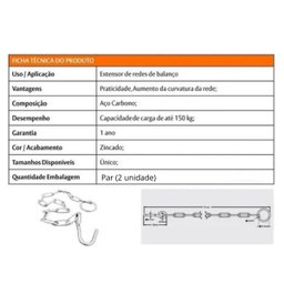 Extensor de Rede Corrente (PAR) 74 CM - 5