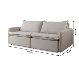 Sofá Cama Retrátil 220 Cm Califórnia - 10
