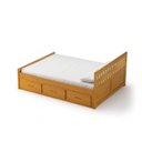 Ver imagem 6 de Cama Viúva 06 Gavetas Madeira Maciça Amarelo/Mel