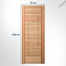 Folha de Porta Maciça 210x72cm Eucalipto Pm92 Moderne Cruzeiro Portas - 2