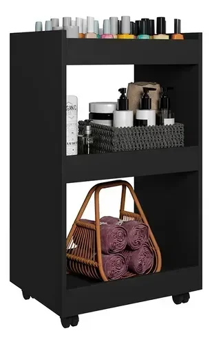 Balcão Aparador Multiuso Jade P/ Organizar Qualquer Ambiente:preto - 1