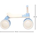 Ver imagem 6 de Bicicleta de Equilíbrio Infantil Azul com Som 4 Rodas Buba