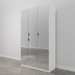 Guarda Roupas Modulado com Espelho 3 Portas com Cabideiro Hera CabeCasa MadeiraMadeira - 12