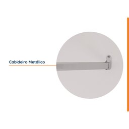 Guarda Roupas Modulado com Espelho 3 Portas com Cabideiro Hera CabeCasa MadeiraMadeira - 7