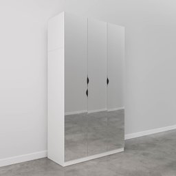 Guarda Roupas Modulado com Espelho 3 Portas com Cabideiro Hera CabeCasa MadeiraMadeira - 10