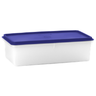 Maxi Caixa 2,5 Litros Translúcida com Tampa Azul Tupperware - 1