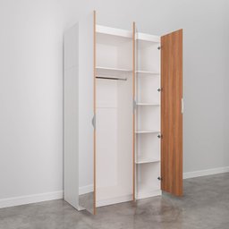 Guarda Roupas Modulado com Espelho 3 Portas com Cabideiro Hera CabeCasa MadeiraMadeira - 11