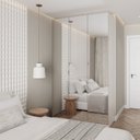 Ver imagem 2 de Guarda Roupas Modulado com Espelho 3 Portas com Cabideiro Hera CabeCasa MadeiraOriginals