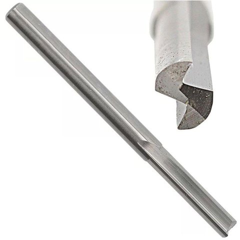 Fresa Metal Duro para Router Cnc - Med. 1,5 X 8mm - Mdf, Acm - Corte Reto, 2 Cortes - Jg Tools