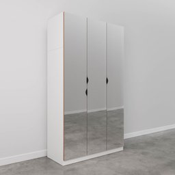 Guarda Roupas Modulado com Espelho 3 Portas com Cabideiro Hera CabeCasa MadeiraMadeira - 10