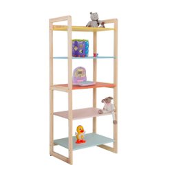 Prateleira Multiuso Mdf Pinus Pintura Pu Fosca Organização:multicor - 4