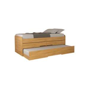Cama Bibox Solteiro Robel Juliette com 2 Gavetas Camarú