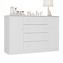 Ver imagem 2 de Cômoda Infantil 125cm 2 Portas e 4 Gavetas Encanto Multimóveis Mp4450 Branco