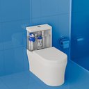 Ver imagem 2 de Mecanismo de Saida Dual Flush Superior para Caixa Acoplada Monobloco