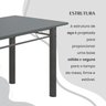 Conjunto Sala de Jantar Bahia Mesa Tubo 140x75cm Tampo Madeira com 6 Cadeiras - 9