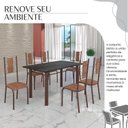 Ver imagem 6 de Conjunto Sala de Jantar Bahia Mesa Tubo 140x75cm Tampo Madeira Indiano com 6 Cadeiras