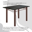 Ver imagem 4 de Conjunto Sala de Jantar Bahia Mesa Tubo 140x75cm Tampo Madeira Indiano com 6 Cadeiras